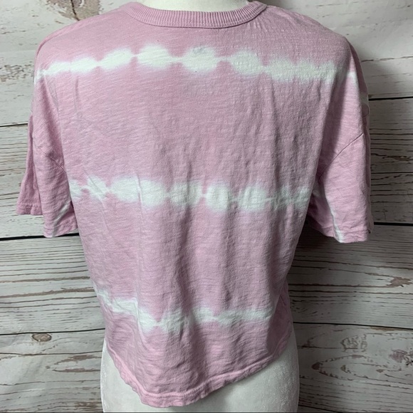 So Oversized Tie Dye Short Sleeve Crop Tee - Picture 4 of 5